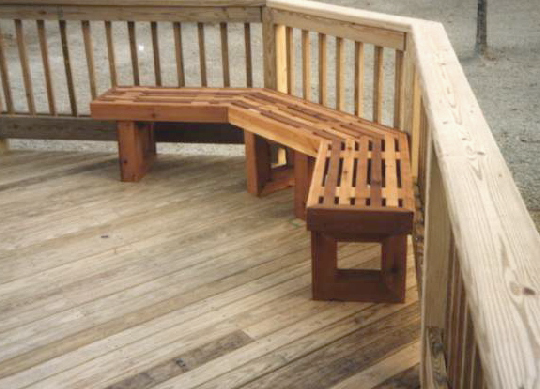 Cedar Wood Bench
